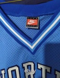 100% Authentic Nike North Carolina Jerry Stackhouse Road Jersey SZ 48 Mesh UNC