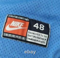 100% Authentic Nike North Carolina Jerry Stackhouse Road Jersey SZ 48 Mesh UNC