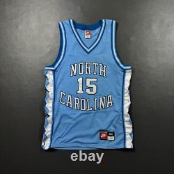 100% Authentic Vince Carter Vintage Nike UNC Tar Heels Jersey Size 44 L Mens