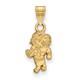 10k Yellow Gold Unc Tar Heels Ram Pendant Ncaa Mascot Charm Unisex Alumni Jewelr