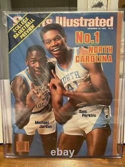 11 28 1983 Sports Illustrated Michael Jordan Sam Perkins UNC Tar Heels witho Label