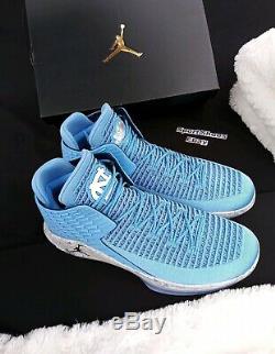 15 Nike Air Jordan XXXII 32 UNC TARHEELS North Carolina Blue AA1253-406 grey