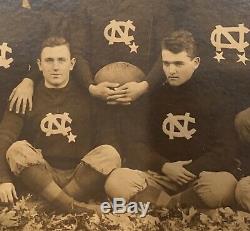 1910 Univ of North Carolina Tarheels Football Team Cabinet Photo Antique UNC Old