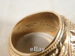 1967 Unc University Of North Carolina 10k Gold Class Ring 30.5 Grams Tarheels
