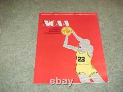 1972 NCAA Final Four Championship Basketball Program UCLA UNC Tar Heels
