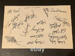 1974-75 UNC Tarheels Basketball Team Signed Page Full JSA LOA Auto 1/1 Vintage