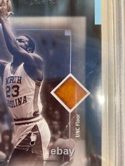 1982-84 UNC Game used FLoor Jumbo card Michael Jordan #2056/2100 graded 8.5