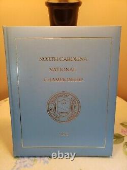 1982 Commemorative NCAA Basketball Championship UNC Tarheels Album Leather