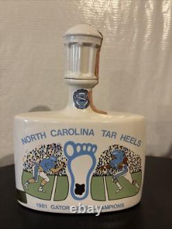 1982 Mike Wayne Whiskey Decanter UNC Tar Heels Michael Jordan NCAA Championship