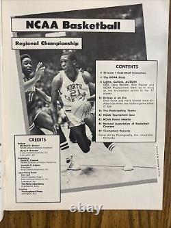 1982 NCAA East Regional Basketball Program Michael Jordan UNC Tar Heels Rare