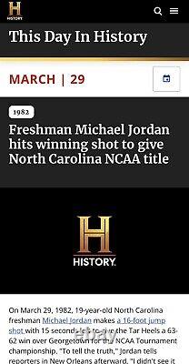 1982 Ncaa Finals Ticket? Michael Jordan The Shot Game-winner? Unc Tar Heels