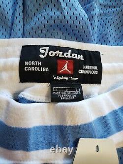 1982 North Carolina Tar Heels UNC Sewn Jordan Eighty-Two 82 Collection Shorts XL