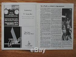 1982 TIP-OFF Classic IV UNC TARHEELS ST. JOHN'S Program with Ticket MICHAEL JORDAN