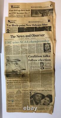 1982 UNC NCAA Champs Michael Jordan Newspaper The News And Observer Raleigh Mike