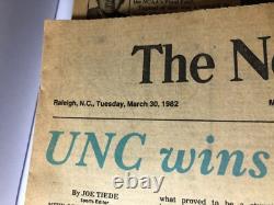 1982 UNC NCAA Champs Michael Jordan Newspaper The News And Observer Raleigh Mike