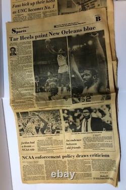 1982 UNC NCAA Champs Michael Jordan Newspaper The News And Observer Raleigh Mike