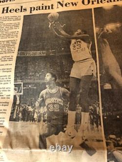 1982 UNC NCAA Champs Michael Jordan Newspaper The News And Observer Raleigh Mike
