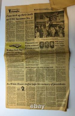 1982 UNC NCAA Champs Michael Jordan Newspaper The News And Observer Raleigh Mike