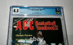 1983-84 ACC Basketball Handbook MICHAEL JORDAN UNC Tar Heels CGC 8.5! Rare