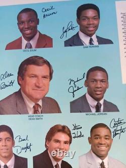 1983-84 UNC Tarheels Basketball Calendar Poster Michael Jordan Last Season