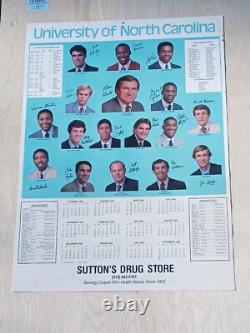 1983-84 UNC Tarheels Basketball Calendar Poster Michael Jordan Last Season