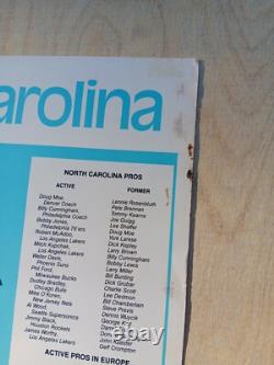 1983-84 UNC Tarheels Basketball Calendar Poster Michael Jordan Last Season