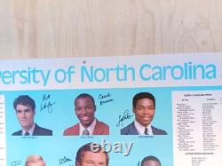 1983-84 UNC Tarheels Basketball Calendar Poster Michael Jordan Last Season