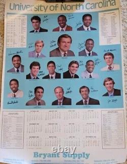 1984 UNC Tar Heels Basketball Team Poster Calendar Michael Jordan