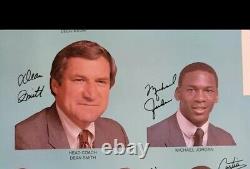 1984 UNC Tar Heels Basketball Team Poster Calendar Michael Jordan