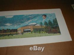 1986 University of North Carolina UNC Dean Smith Center Poster Print Tar Heels