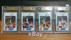 1989-90 North Carolina Coca-Cola Michael Jordan 4X Lot BGS 9.5 UNC Tarheels