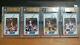 1989-90 North Carolina Coca-cola Michael Jordan 4x Lot Bgs 9.5 Unc Tarheels