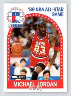 1989 NBA Hoops / #21 Michael Jordan / Bulls & UNC / Raw HOF Card / see Video