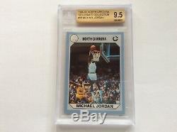 1990 JORDAN #3 44 61 93 Carolina bgs 9.5 unc collegiate collection tarheels