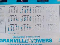 1993 NCAA Champs UNC Tar Heels Team Calendar Poster Signed/Autographed by 15