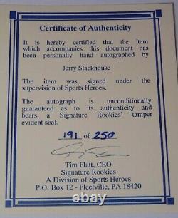 1995 Jerry Stackhouse Signed Si Magazine Unc North Carolina Tar Heels Basketball