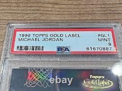 1998 Topps Gold Label Michael Jordan #GL1 Chicago Bulls UNC HOF PSA 9 Mint GOAT