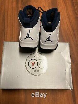 2005 Nike Air Jordan 10 Retro Ice Baby Blue UNC Tarheels Size 9 310805-141