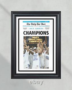 2005 North Carolina Tar Heels NCAA College Basketball Champions Framed Front Pag