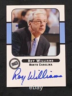 2005 Press Pass Roy Williams On Card Auto SSP North Carolina UNC Tar Heels HOF