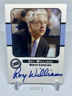 2005 Press Pass Roy Williams On Card Auto SSP North Carolina UNC Tar Heels HOF