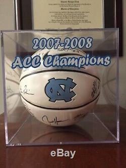 2007-2008 Final Four UNC North Carolina Tar Heels Team Signed Basketball