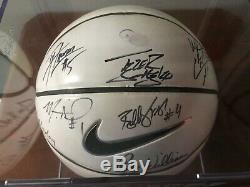 2007-2008 Final Four UNC North Carolina Tar Heels Team Signed Basketball