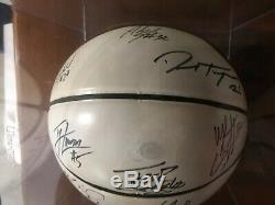 2007-2008 Final Four UNC North Carolina Tar Heels Team Signed Basketball