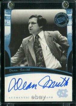 2007 Dean Smith Press Pass Legends BLUE INK Auto UNC Tarheels HOF Signed SSP