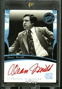 2007 Dean Smith Press Pass Legends RED INK Auto /23 UNC Tarheels HOF Signed SSP