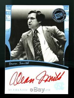 2007 Dean Smith Press Pass Legends RED INK Auto /23 UNC Tarheels HOF Signed SSP