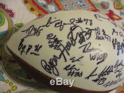 2008 Unc North Carolina Tarheels Team Signed Football Hakeem Nicks Yates Proof