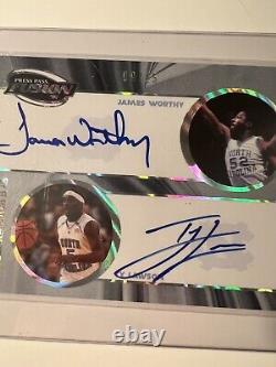 2009 Press Pass Fusion James Worthy Ty Lawson Dual Auto /25 UNC Tar Heels