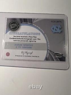 2009 Press Pass Fusion James Worthy Ty Lawson Dual Auto /25 UNC Tar Heels